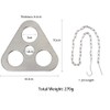 PWPAM Camping Tripod Board with Adjustable Chain for Suspending Pots