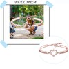 FEELMEM Adoption Jewelry Adoption Symbol Heart Triangle Charm Bracelet DNA