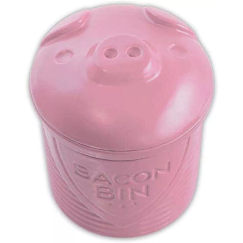 Talisman Pink Silicone Bacon Bin Grease Holder Pig Design Freezer/Microw