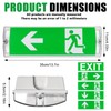 Vaileal Emergency LED Exit Sign Bulkhead: IP65 5W Emergency LED