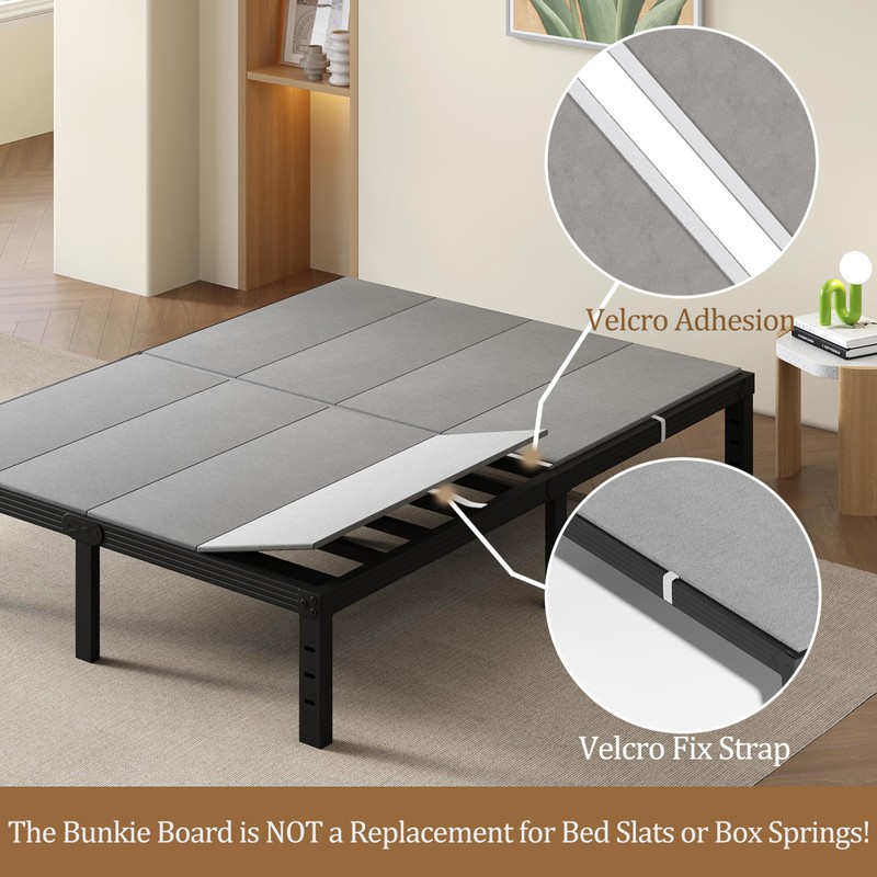 HUEIIS Bunkie Board Queen Size(56 * 78") 10MM, Heavy Duty