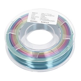 Rainbow PLA Filament, 1.75mm PLA Filament Silk 3D Printer Filament Gradient Color Rainbow Filament, PLA 3D Printer Filament for SUNLU, DO3D, MYNT3D, Comgrow Ender, ANYCUBIC, 200g