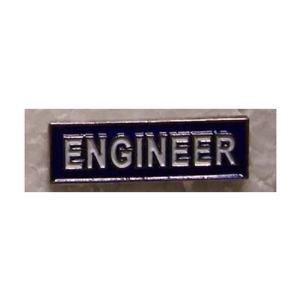 Hat Pin Railroad Name Plate Engineer NEW Lapel Pin Push