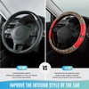 Road Comforts Leopard Steering Wheel Cover - Made with PVC