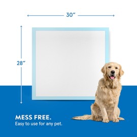 Dog Pads Large Pet Pee Pads for Dogs & Puppy Training 28" x 30" Potty Pads for Dogs [50-COUNT] Leak-Proof Dog and Puppy Pads - Quick-Dry Surface - Heavy Duty Absorbent Disposable Dog Wee Pad Bulk Pack