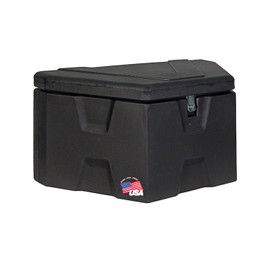 Buyers Products 1701680 Black Poly Trailer Tongue Truck Tool Cargo Storage Box,18 x 19 x 36 Inch, Made In The USA, Trailer Tongue Box For Storage And Organization, Trailer Storage Box
