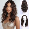 YaissmyLu Dark Brown with Highlight Medium Length Wigs for Women