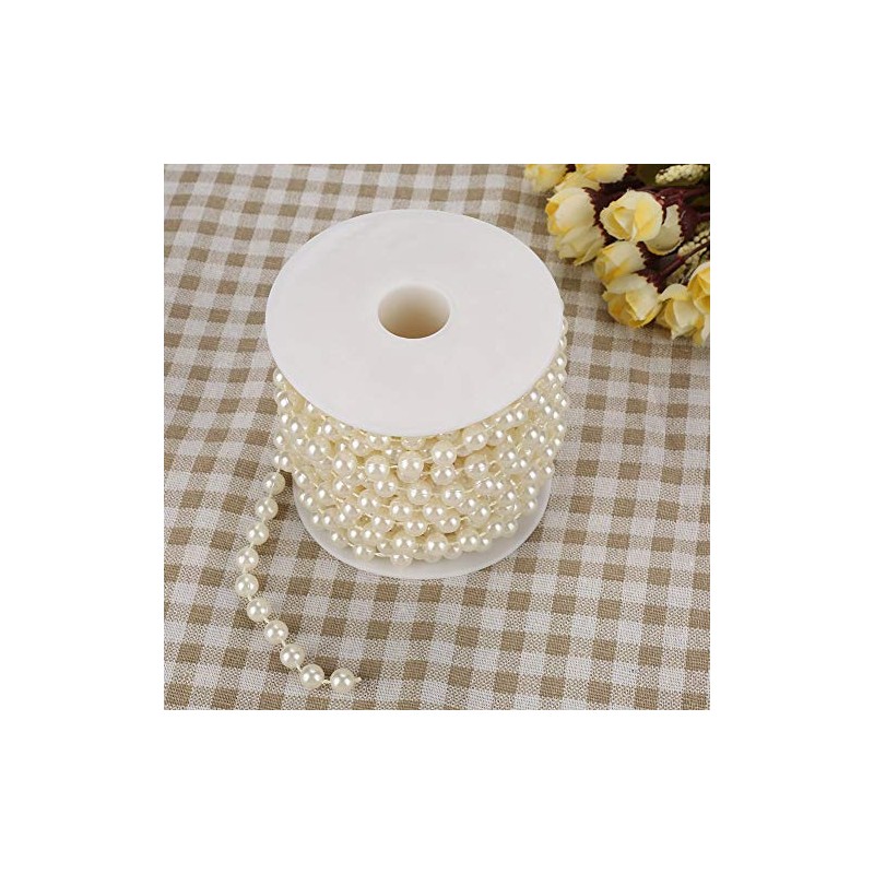 Pearl Bead String, 10m/roll Grinding Pearl Wire Beads Garland String