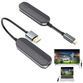 dibdib Wireless HDMI Transmitter and Receiver,Wireless HDMI Display Dongle Adapter 1080P HD for Streaming Video/Audio from Laptop/PC to HDTV/Projector,Neither Setup nor APP Needed