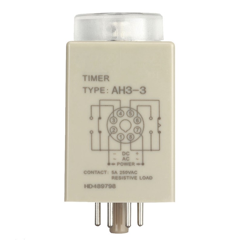 24VDC 60Minutes Power On Delay Timer Time Relay AH3-3(60M)