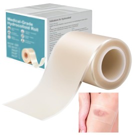 Hydrocolloid Care Roll Tape, Waterproof, 1.8 inches (5 cm) x 1/2/3 m), Free Cut, Breathable Tape, For Prevention, Flexible Sizing, Foot Care, Cushioning, Heel/Toes/Soles, Anti-Friction, Waterproof