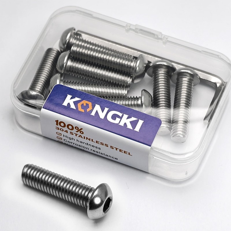 10 PCS 5/16-18 x 1/2 Button Head Socket Cap Screws,