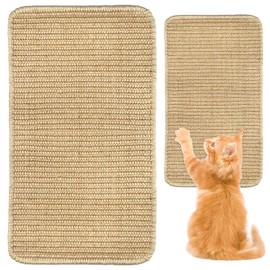 Cat Scratching Mat, Hempcardboard Grinding Claws Sisal Board, Anti-slip Pad, Horizontal Cat Scratching Pad Rug for Sofas Carpets Walls