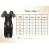 ELFIN 20s Dresses Flapper Dress Women's Fringe Sequin Dress 20s
