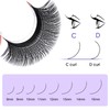 NATUHANA YY Eyelash Extension 0.07mm C Curl 10mm Single Size