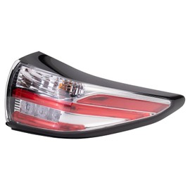 TRQ TRQ Passenger Side Outer Tail Light Assembly Compatible with 2015-2018 Nissan Murano NI2805103