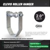 Highcraft ISZB-IE02-5 Clevis Roller Hanger Hot Dipped Galvanized Steel for