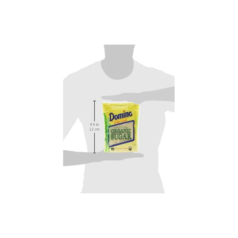 Domino Pure Cane Organic Sugar 24 Ounce Pack for Baking