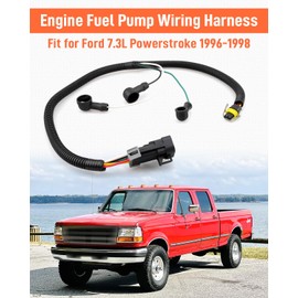 Quaneguzy Fuel Pump Wiring Harness Fit for Ford Fuel Bowl 96-98 7.3L Powerstroke Replace F7TZ-9S277-AA Plastic and Copper Core Wire Material