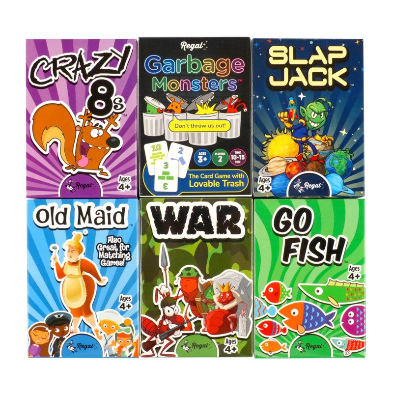 Regal Games Card Games for Kids - Go Fish, Crazy