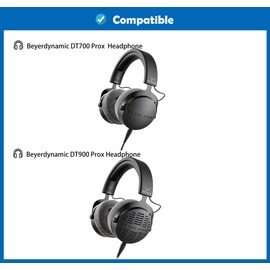 DowiTech Soft Replacement Ear Pads and Headband Compatible with Beyerdynamic DT700 Prox DT900 Prox Headphones Ear Pad Cover with Comfortable Fabric and Memory Foam