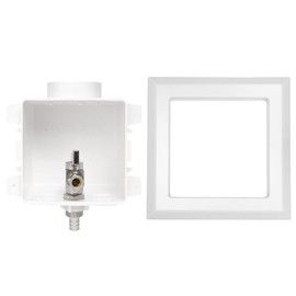 EFIELD Toilet Outlet Box, Pex Pre-Assembled,1/2-Inch Barb Crimp Pex with Installed 1/4-Turn Angle Stop Valve, Chrome Plate