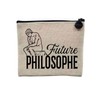 Tasche aus Leinen – Future Philosoph Passion Beruf – Kosmetiktasche
