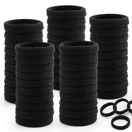 NINFEIQI 100Pcs Seamless Hairbands, Elastic Hair Ties, Stretch Strong Ponytail Holders for Thick Heavy and Curly Hair