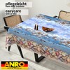 ANRO Oilcloth Tablecloth, Washable, Oilcloth, Garden Tablecloth, Outdoor, Indoor, 100