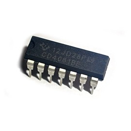 Juried Engineering CD4081BE CD4081 CMOS Quad 2-Input and Gate Breadboard-Friendly (Pack of 10)