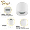 Sweet Led Ceiling Spotlight IP44 Flat Bathroom Aluminium Mounting Frame