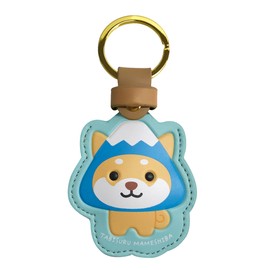 LamPlanning PU Leather Case, Keyring, Keychain, AirTag, AirTag Smart Tracker, Braun