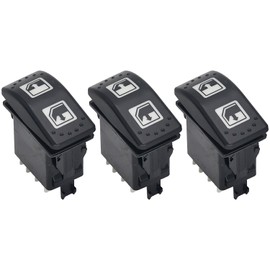 710004979 Power Window Switch Left Driver Side 705800048 Compatible with Can-Am Defender HD8 2016-2021 Defender HD10 2016-2022 Defender Max HD8 2018-2019 Defender Max HD10 2018-2022 8 Pins 3 Pack