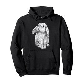 Lop Eared Bunny Rabbit Cute Pullover Hoodie