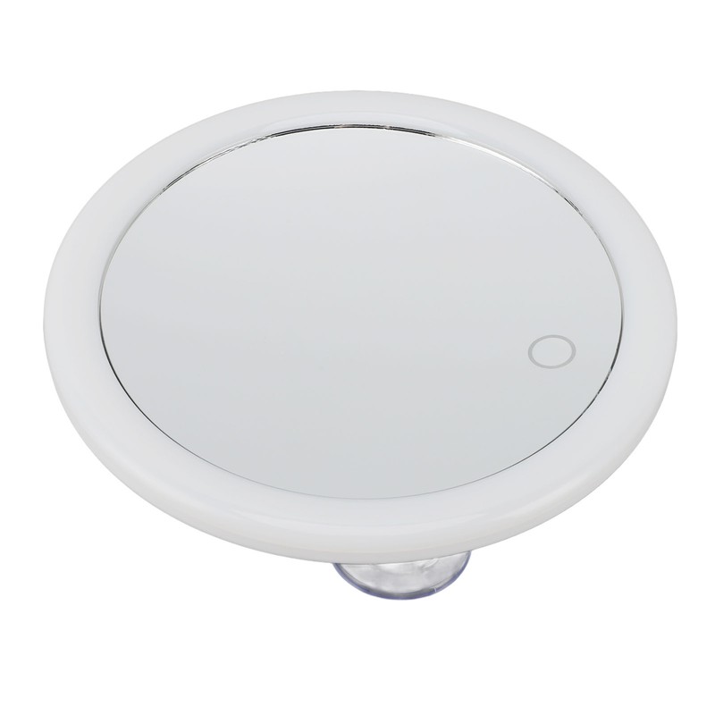 5.6inch Handheld Magnifying Makeup Mirror Triple Suction Cup 10X Magnification