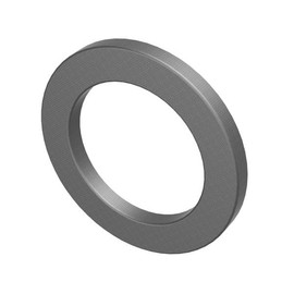 Steel Spacer 3/4" OD x 1/2" ID, Round Spacer Unthreaded Standoff Bushing Plain Finish, Fits Screws, Bolts 1/2" or M12, Metal Spacers Online (1/16" Length, 5 Pack)