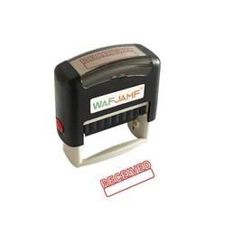 WAFJAMF Received Stamp Office Stamp Self Inking Rubber Stamp Office Stamp Message Stamp Red Ink-Medium