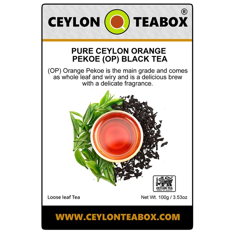 Ceylon Teabox Ceylon Orange Pekoe (OP) Pure Ceylon Loose Leaf