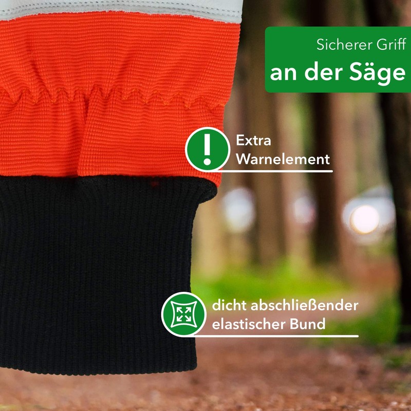 Cut protection glove forest glove, size: L