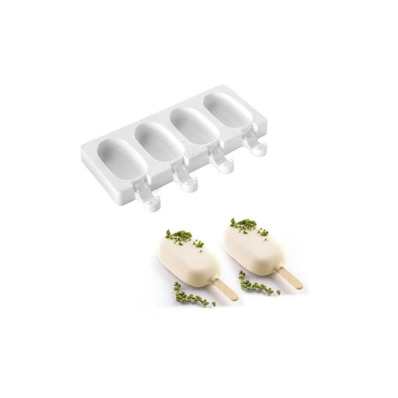 Molde de silicon para paletas mini magnum