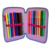 CARTOON School Pencil Case with 3 Zips with Multiple Compartments