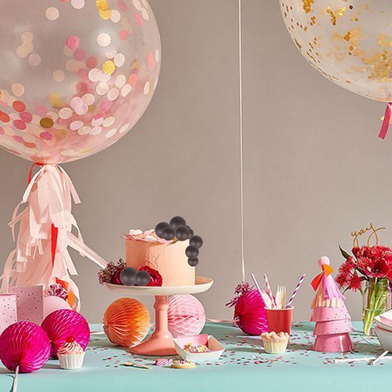24 bolas de decoración para tartas, bolas de espuma, con