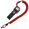 Spiral cable, elastic key chain made of paracord, lanyard, lanyard