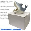 LOTIKOU 1 Pcs Cute Shark Candy Servers Bowl,Ceramic Candy Bowl