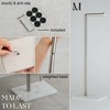 MARMOLUX ACC Free Standing Brushed Nickel Toilet Paper Holder Stand