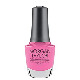 Morgan Taylor Nail Lacquer (B-Girl Style) Pink Professional Lacquer, Vibrant, Chip-Resistant, Fast-Drying, Long-Lasting, High-Shine, Perfect for Manicures & Pedicure, 0.5 ounce.
