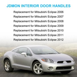 JDMON 2PCS Black Interior Door Handles Replacement for Mitsubishi Eclipse 2006-2012 Front Left Driver Right Passenger Inside Inner Door Handle Set Replacement for 7221A069HA MN177391HA 7221A070HA