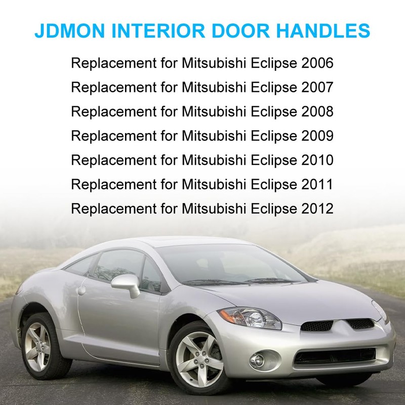 JDMON 2PCS Black Interior Door Handles Replacement for Mitsubishi Eclipse