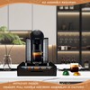 Vertuo Pod Holder Drawer with Deluxe Black Tempered Glass Top,