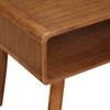 Boraam Zebra Series Alborg End Table, Rich Walnut